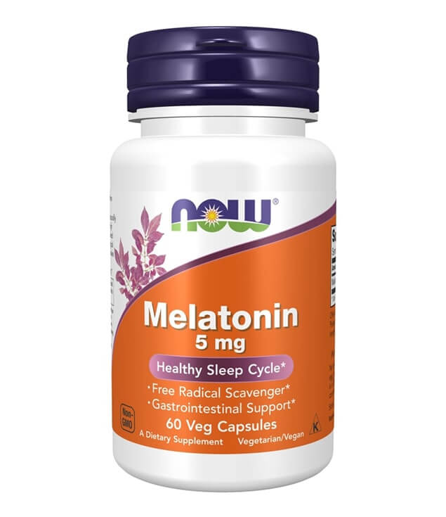 NOW FOODS | MELATONIN 5 MG HEALTHY SLEEP CYCLE VEG CAPSULES